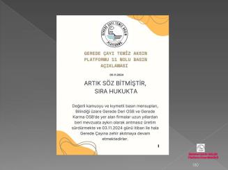 BASIN AÇIKLAMASI -YETER ARTIK!!!  DAVA AÇILMIŞTIR (05.11.2024)